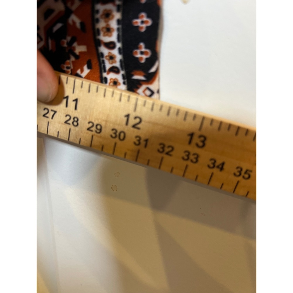 No Boundaries Womens Flare Pants Geometric Print Black‎ Orange Size Large 11-13 - Picture 6 of 7